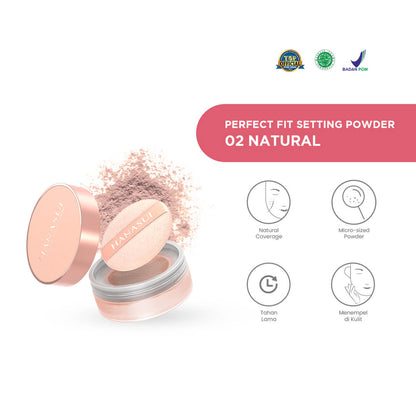 Hanasui Perfect Fit Setting Powder - Natural