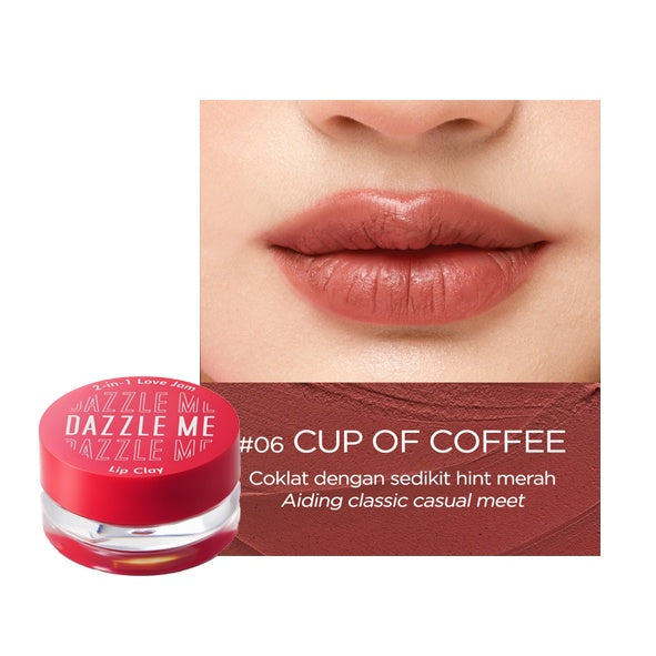 DAZZLE ME 2-in-1 Love Jam Lip Clay 06 Cup of Coffee