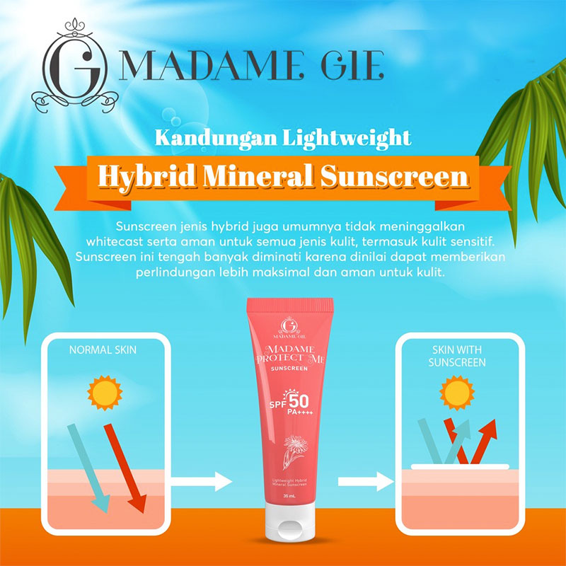 Madame Gie Protect Me Sunscreen SPF 50 PA+++ | 35 ml