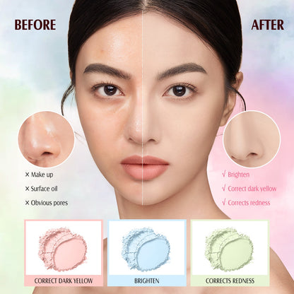 O.TWO.O Oil Control loose Powder Matte Three Grid Filter 01