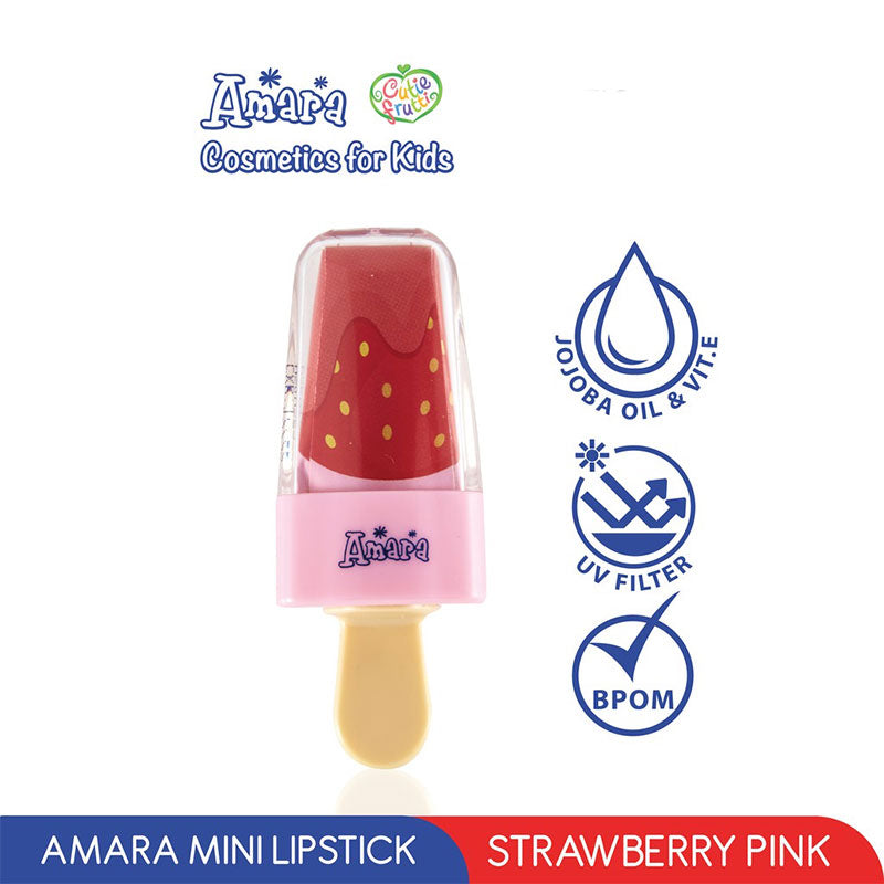 Amara Kids Mini Lipstick Strawberry Pink | 2.2 g