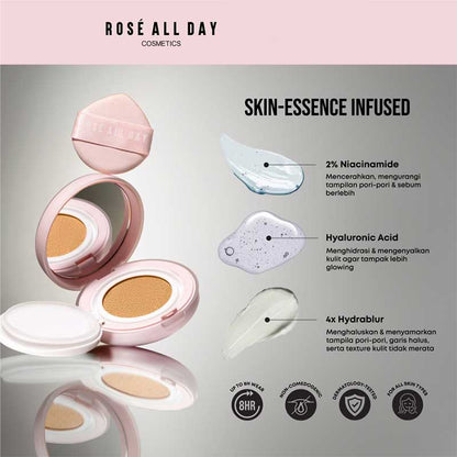 ROSE ALL DAY The Realest Lightweight Essence Cushion - Honey