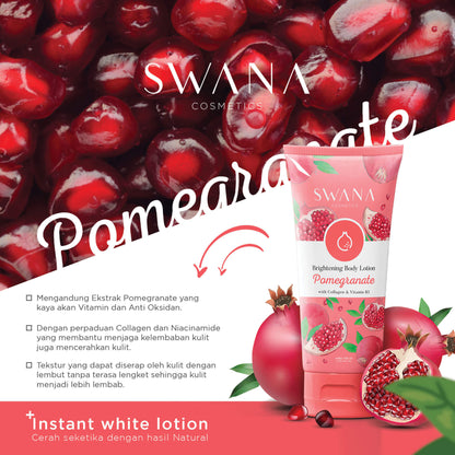 Hanasui Swana Brightening Body Lotion - Pomegranate With Collagen | 100 ml