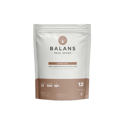 Balans Meal Shake Choco Oat - 12 Sachet | 210 g