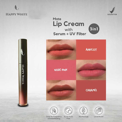 Happy White Matte Lipcream Serum + UV filter Caramel 4 g