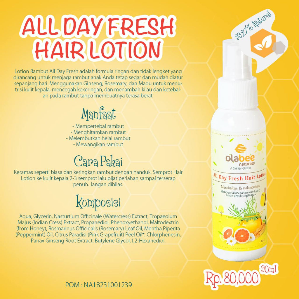 Olabee Naturals - All Day Fresh Hair Lotion | 90ml