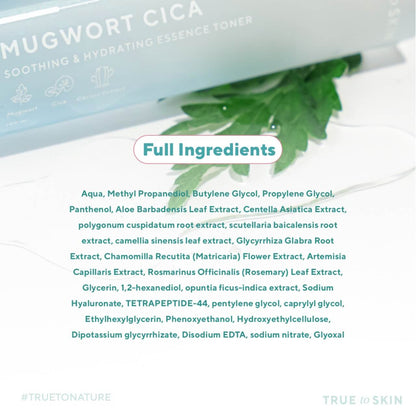 True To Skin Mugwort Cica Soothing & Hydrating Essence Toner | 100 ml