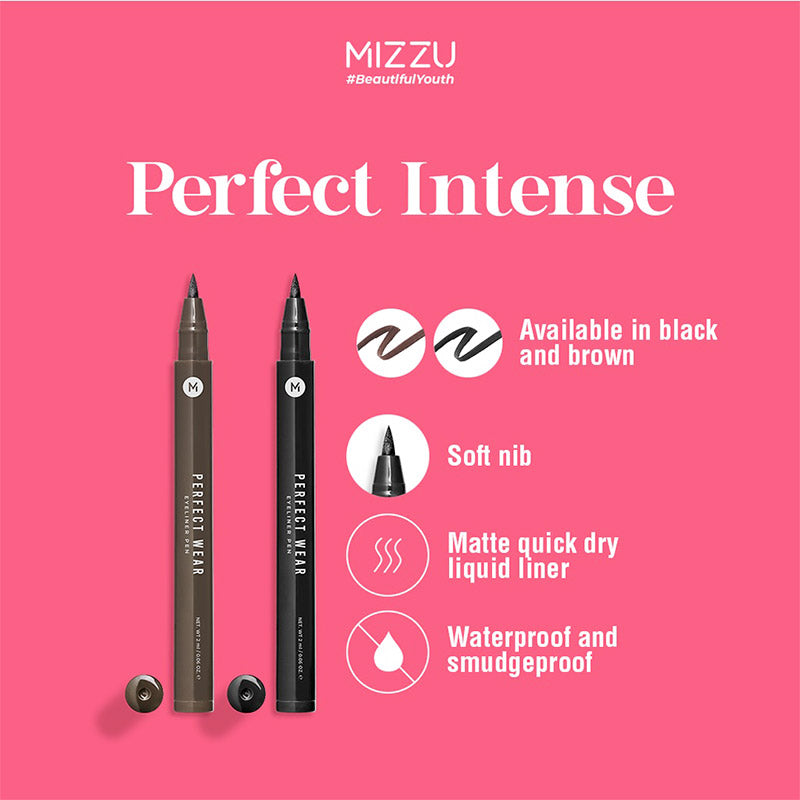 Mizzu Eyeliner Pen Perfect Wear Black  | 1.3ml