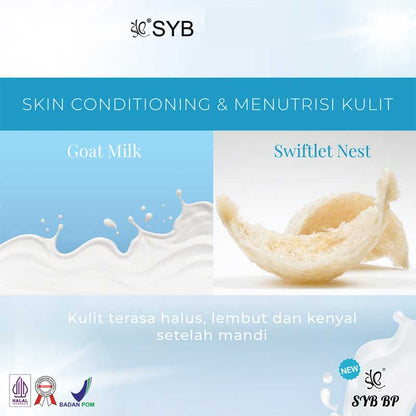 Syb BP Milk Bath Body Wash With Goat Milk & Swiftlet Nest | 500 ml