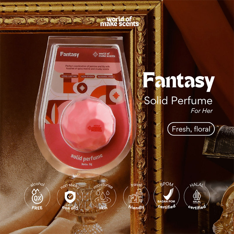 Make Scents Fantasy Solid Perfume / Parfum Wanita | 8gr