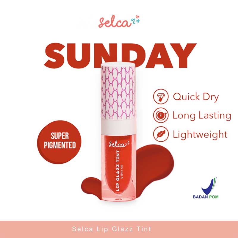 SELCA Lip Glazz Tint Day Series - Sunday | 2.5ml