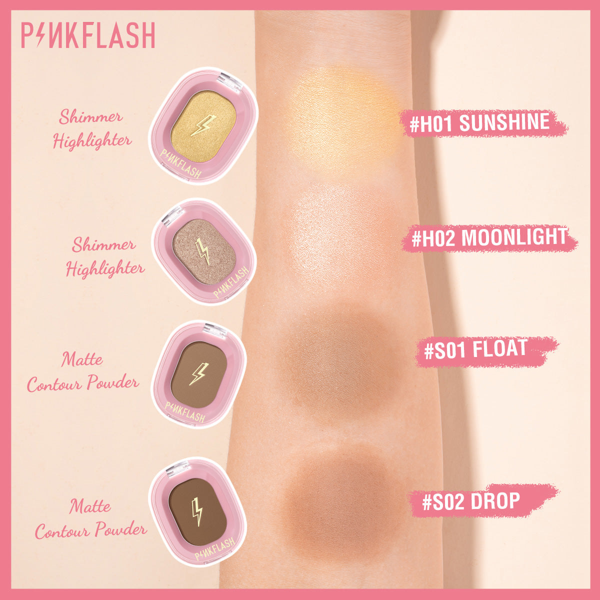 Pinkflash F02 Soft Pigment Face Contour - S02