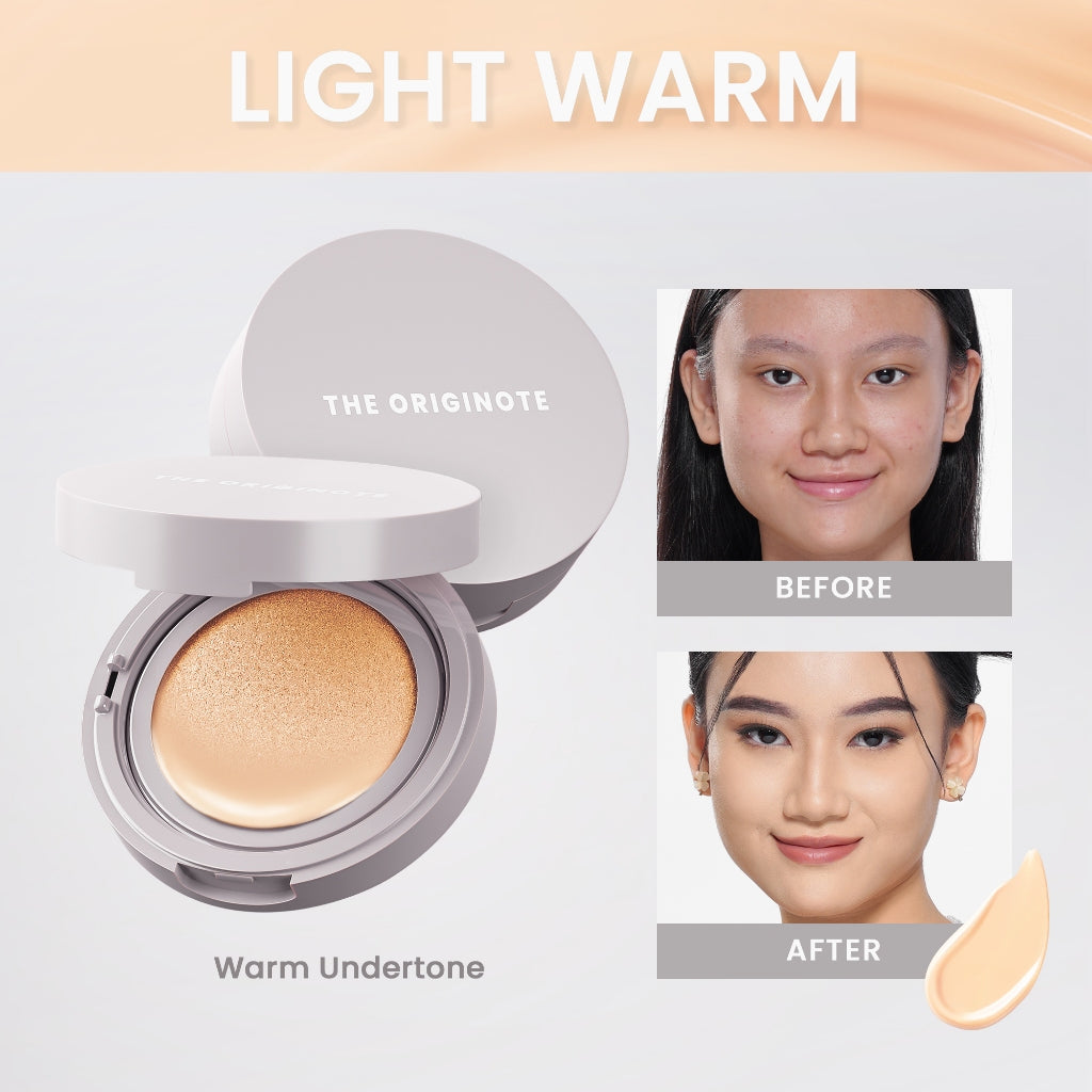 The Originote High Cover Serum Cushion - Light Warm