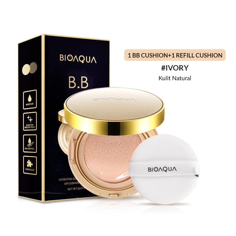 BIOAQUA Hydrating Soft And Flawless Air Cushion BB Cream - Ivory 30g