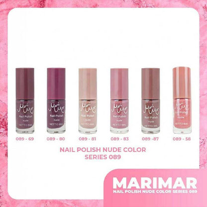 Marimar Nail Polish Kode : 089 Nude Color isi 12 | 96 ml