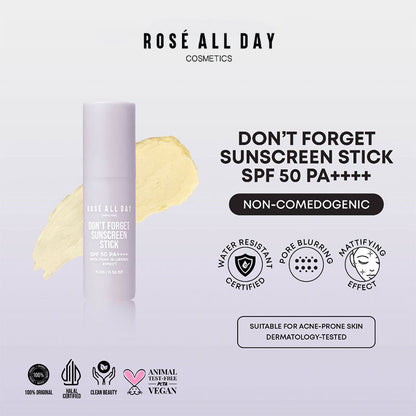 ROSE ALL DAY Dont Forget Sunscreen Stick SPF 50++++ | 11 gr