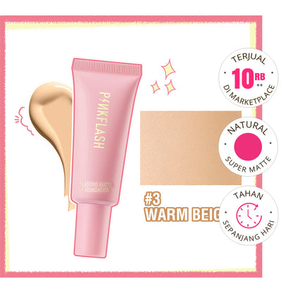 Pinkflash F03 Lasting Matte Foundation #3 Warm Beige