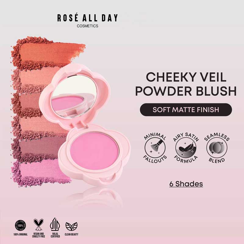 ROSE ALL DAY Cheeky Veil Powder Blush - Who's that Cheek | 4 gr