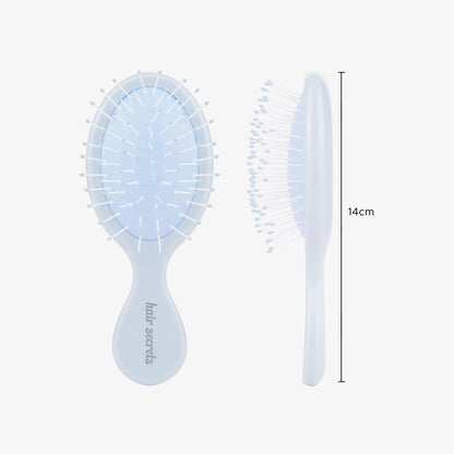 Hair Secrets Mini Pillow Cushion Hair Brush Blue