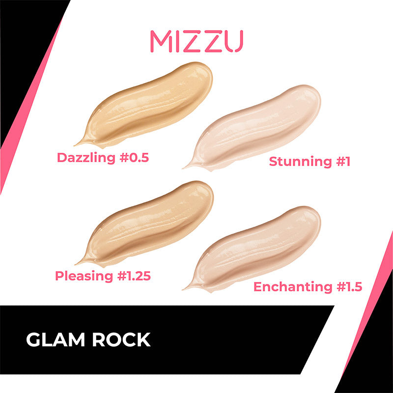 Mizzu Glam Rock Aqua Foundation - Stunning 01 | 12gr