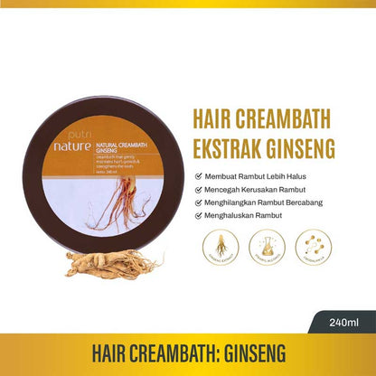 Putri Natural Creambath Ginseng 240ml