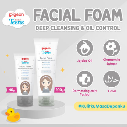 PIGEON TEENS Facial Foam Deep Cleansing & Oil Control | 40 gr