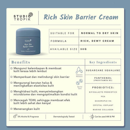 Studio Tropik Rich Skin Barrier Cream | 50 g