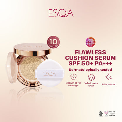 ESQA Flawless Cushion Serum SPF 50+ PA+++ Vanilla 15gr