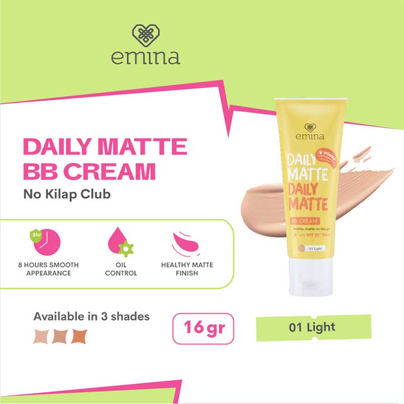 EMINA Daily Matte BB Cream - 01 Light | 16 gr