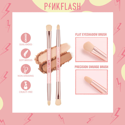 Pinkflash PF-T04 Double Head Eyeshadow Brush #02