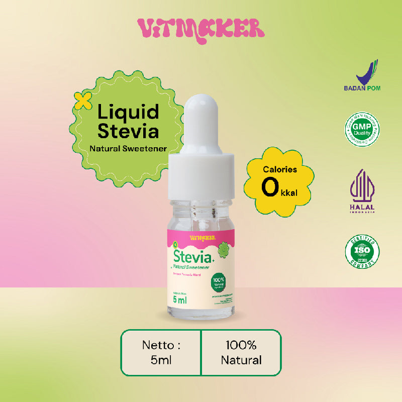 Vitmaker Liquid Stevia Pemanis Alami | 5ml