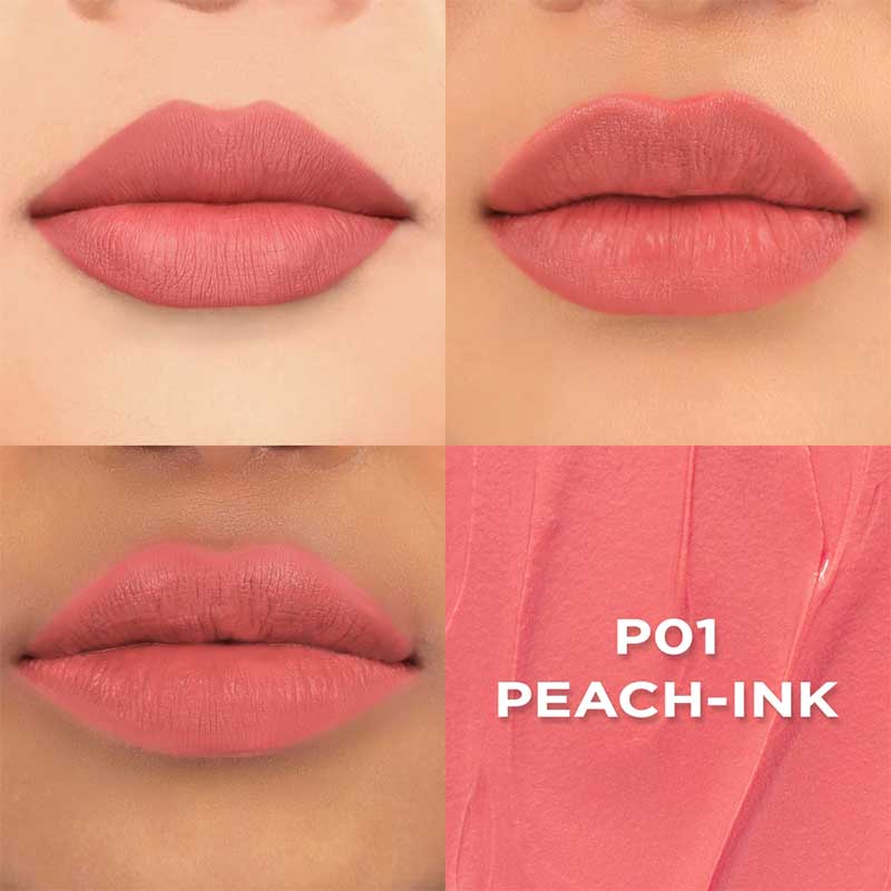 Dazzle Me Ink-Matte Lip Cream P01 Peach-Ink