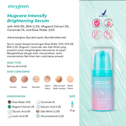 Envygreen Mugcera Intensify Brightening Serum AHA 8% | 10 ml