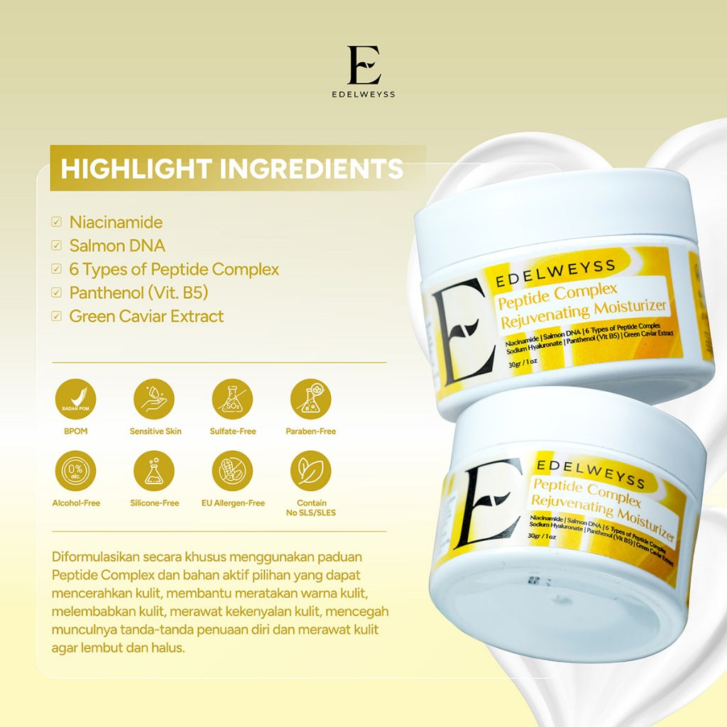 Edelweyss Peptide Complex Rejuvenating Moisturizer | 30gr