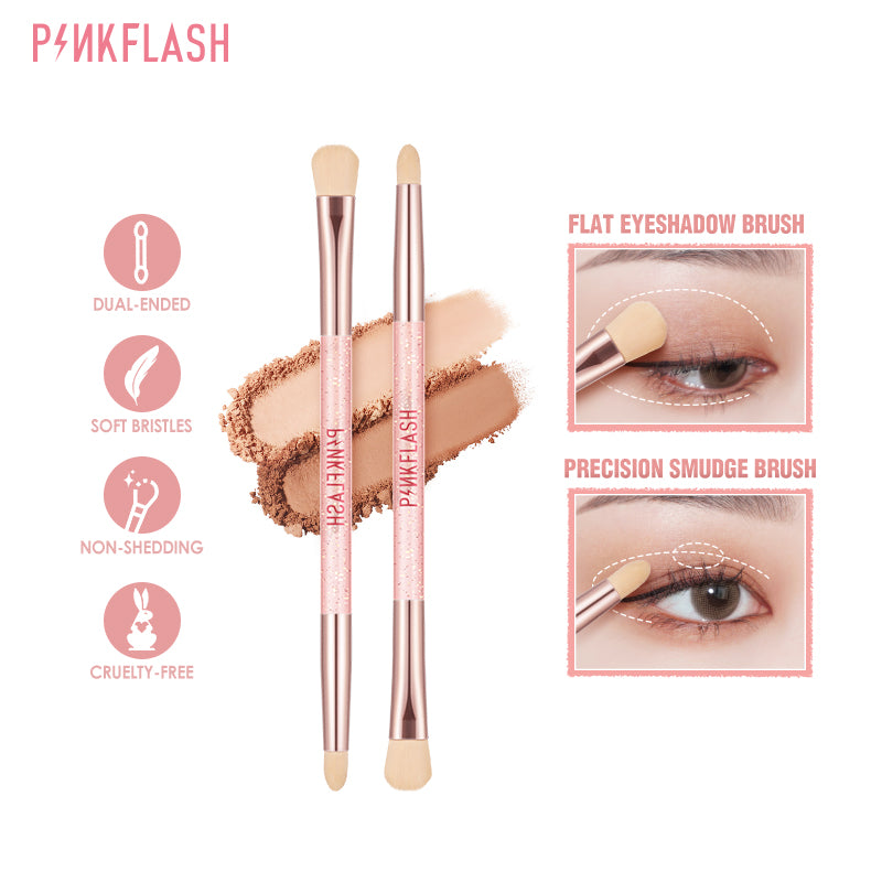 Pinkflash PF-T04 Double Head Eyeshadow Brush #02