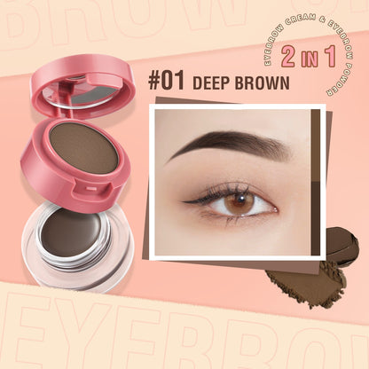 Pinkflash Duo Effect Eyebrow Kit PF-E22 #1 Dark Brown Grey