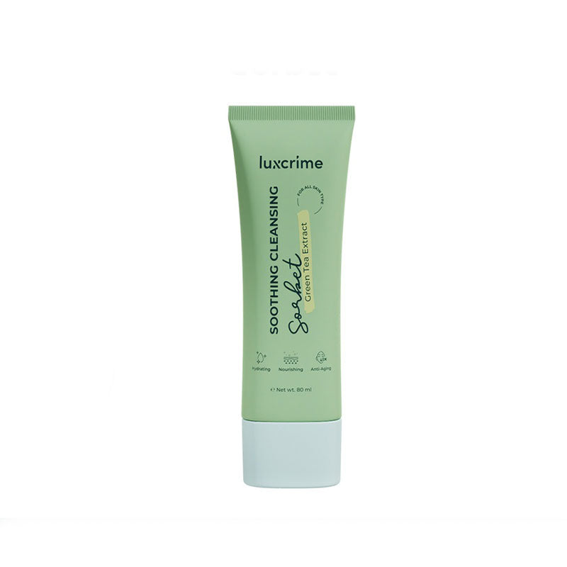 LUXCRIME Soothing Cleansing Sorbet - Cleansing Balm dengan Green Tea Extract 80 ml