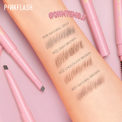 Pinkflash Waterproof Auto Eyebrow Pencil PF-E09 - #04 Natural Gray