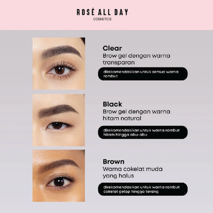 ROSE ALL DAY [NEW] Brow Fix Gel - Brown | 3 gr