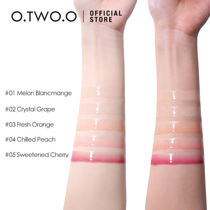 O.TWO.O Clear Cristal Berry lipgloss lipstic 04 chiled peach