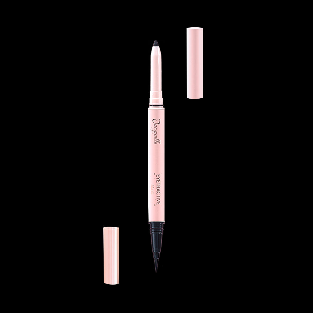 Jacquelle Eyetractive (Double-Tip Eyeliner Pen) - Eyeliner Pencil & Eyeliner Brush Waterproof