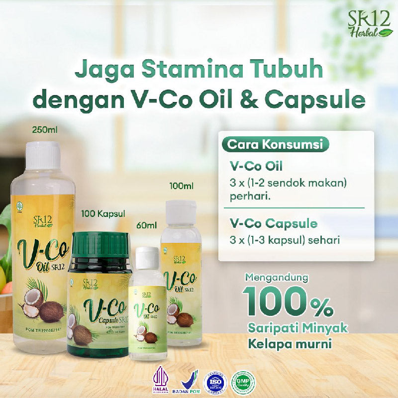 SR12 VCO Oil Minyak Kelapa Murni | 100ml