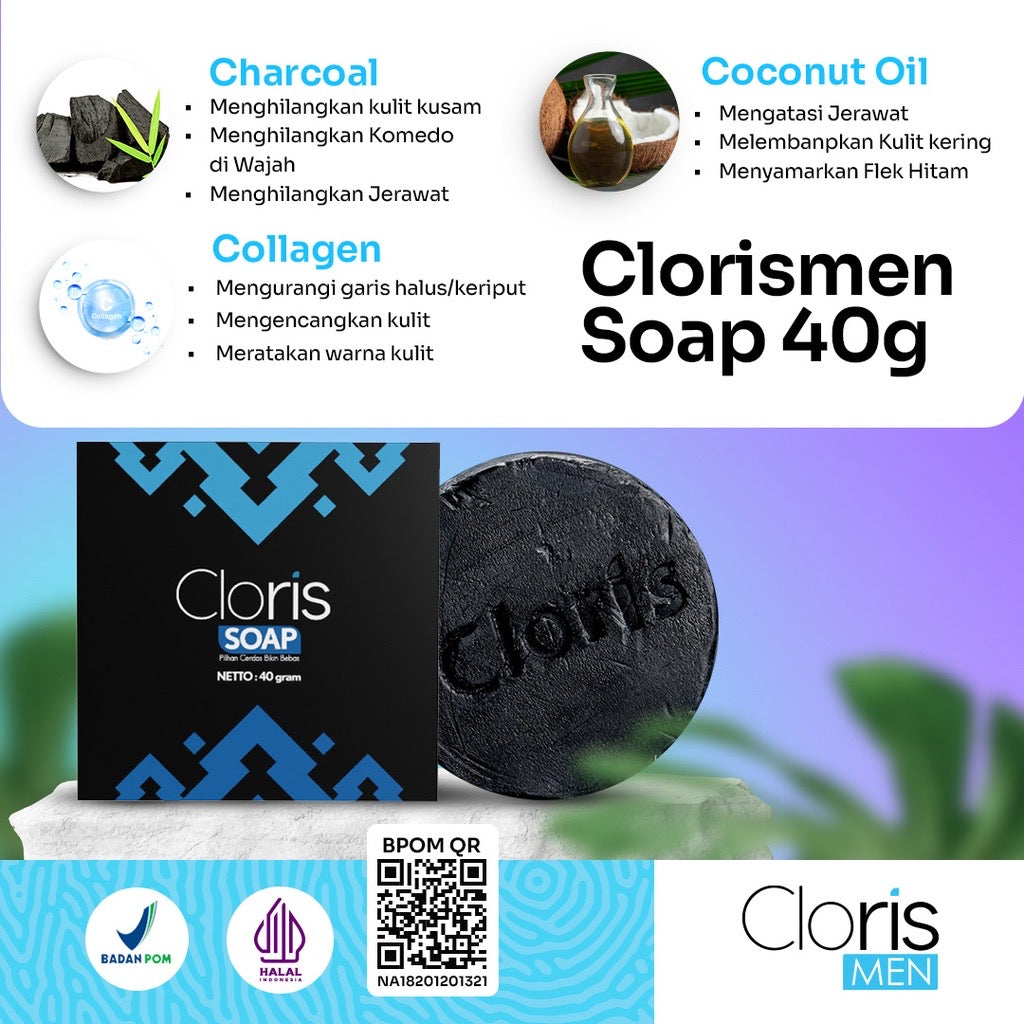 Clorismen Sabun Pembersih Muka | 40 g