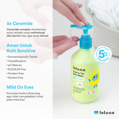 Loluna Head To Toe Baby Wash | 300ml