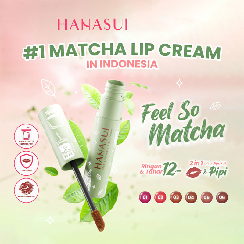 HANASUI Mattedorable Lip Cream Matchamallow 02 | 4gr