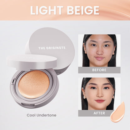 The Originote High Cover Serum Cushion - Light Beige