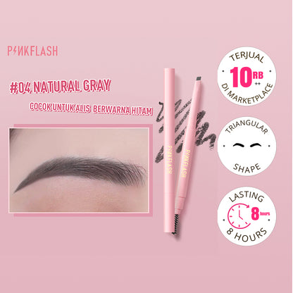 Pinkflash Waterproof Auto Eyebrow Pencil PF-E09 - #04 Natural Gray