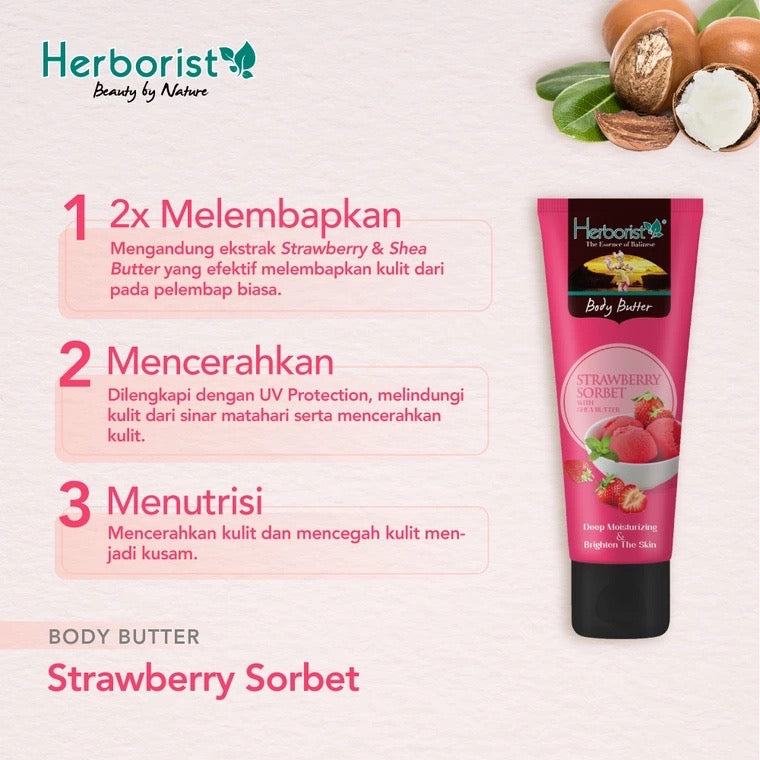 Herborist Butter Strawberry | 80 gr