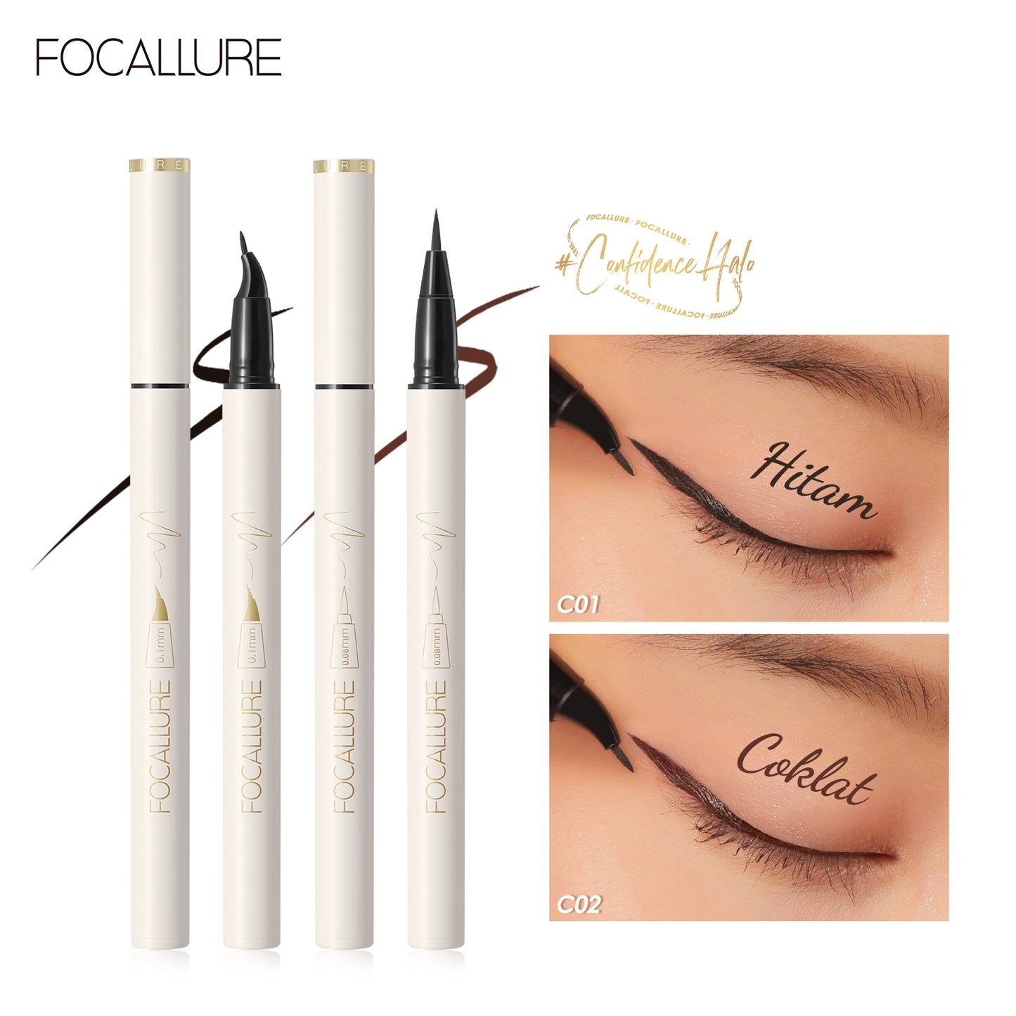 Focallure Lasting Waterproof Liquid Eyeliner FA200 - Fuzz #2