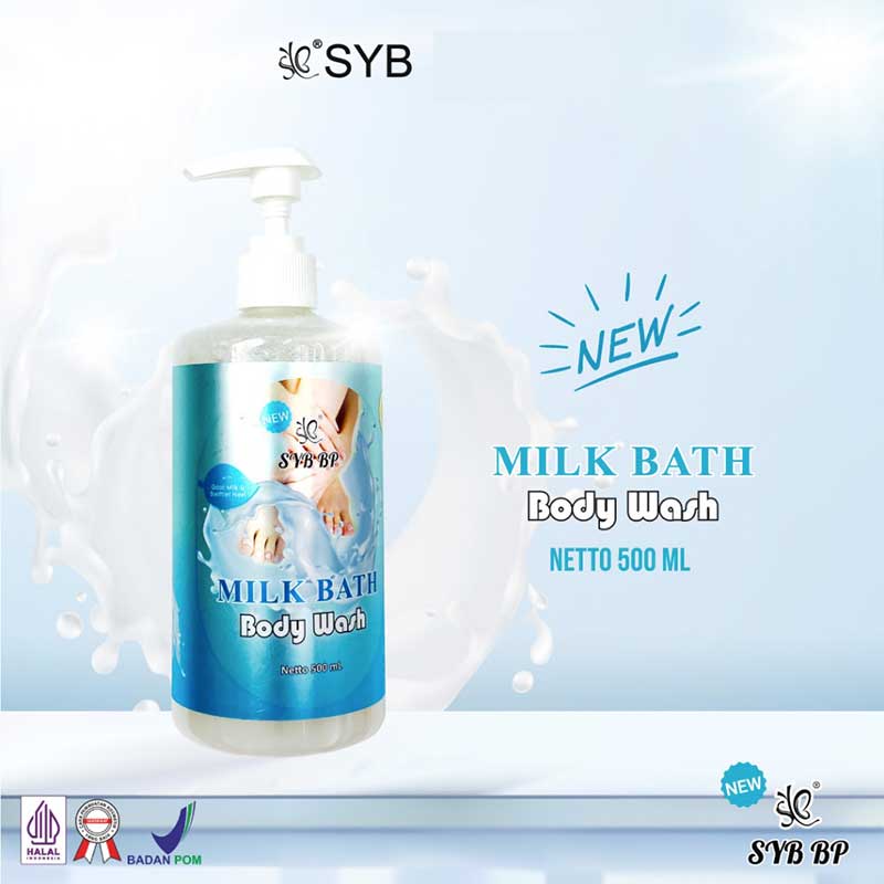 Syb BP Milk Bath Body Wash With Goat Milk & Swiftlet Nest | 500 ml